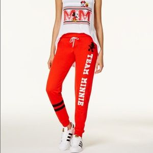 Disney// team Minnie joggers size small